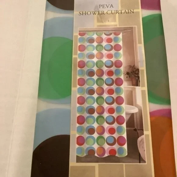 PEVA Circus Shower Curtain/ Shower Liner - Picture 2 of 3